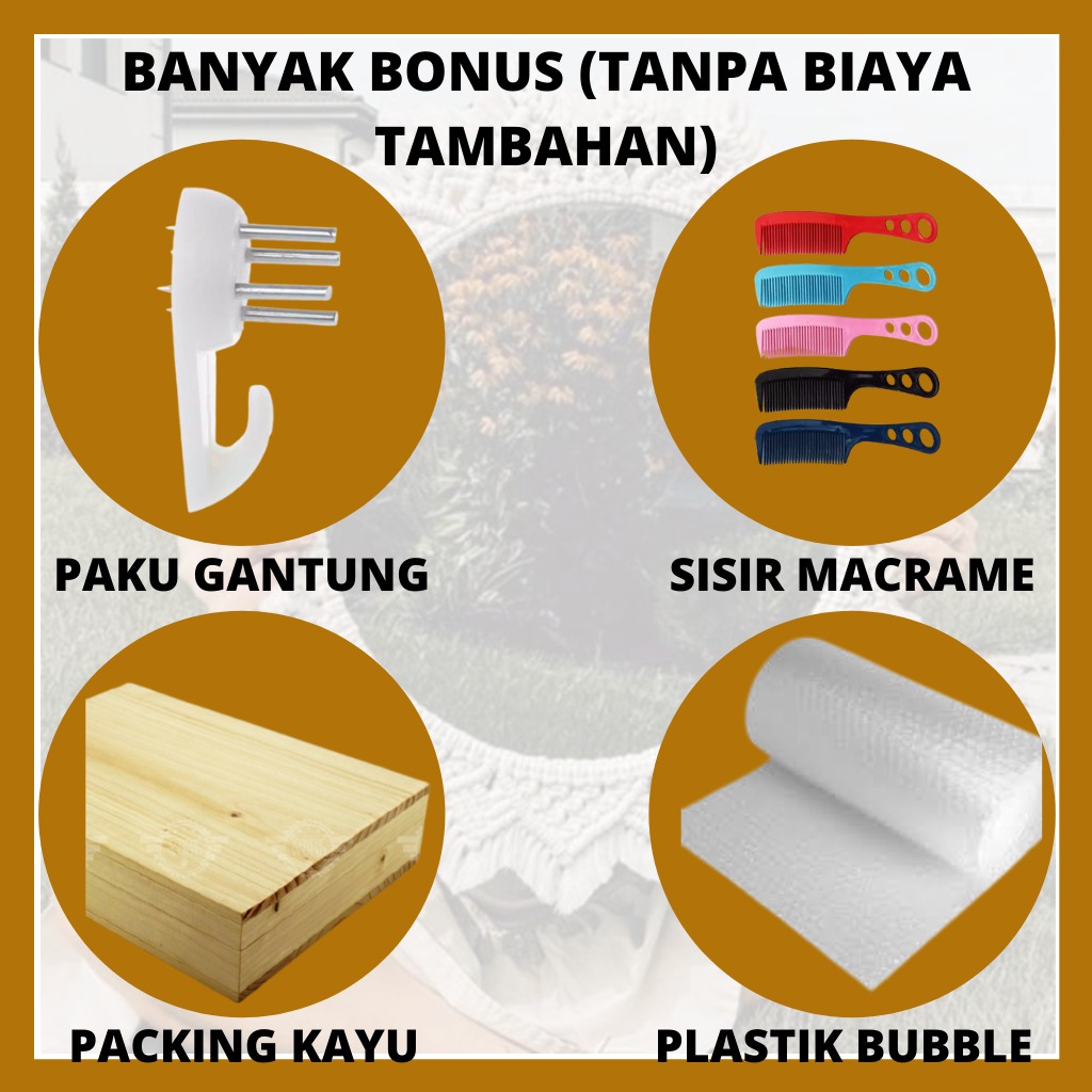 MINIMALY Cermin Bulat Dinding diameter 35&40cm  Cermin Aesthetic Cermin Gantung Cermin Macrame-1