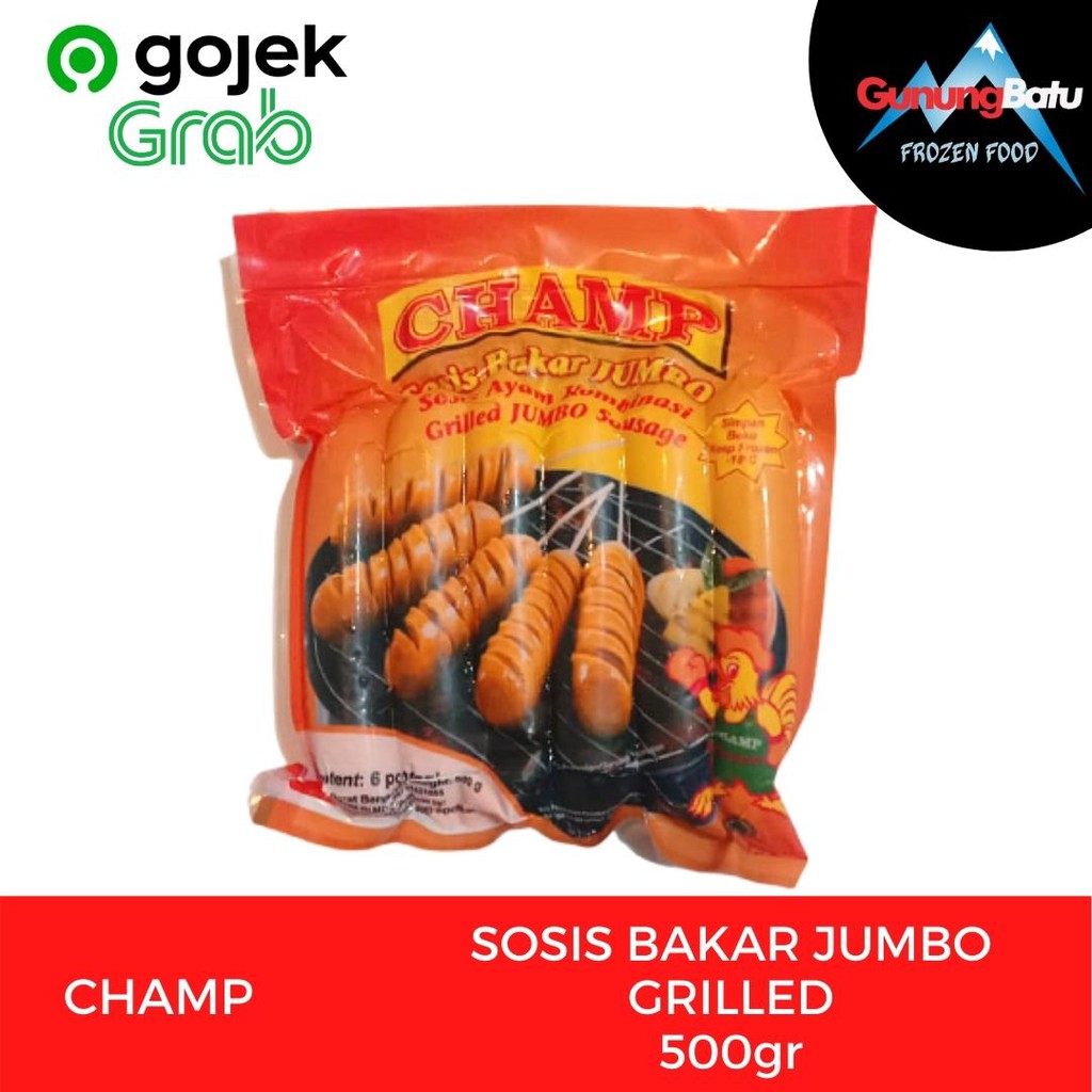 

CHAMP SOSIS BAKAR JUMBO 500gr SOSIS AYAM