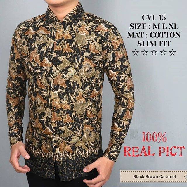 MEN SALE BAJU BATIK KEMEJA PRIA SLIM FIT MODERN CEVASH SLIMFIT CVL