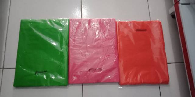 Kantong Plastik HD Plong 25x35 Shopping Bag Online Warna Warni