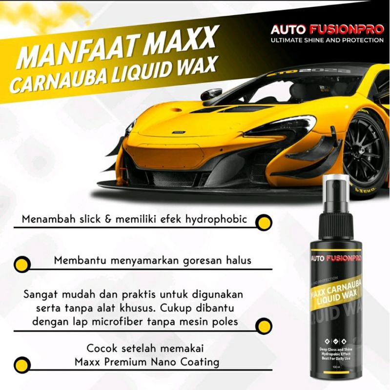 PROMO PAKET Perawatan Mobil Automaxx Premium Car Care auto maxx fushion pro - Nano Coating - Kaca