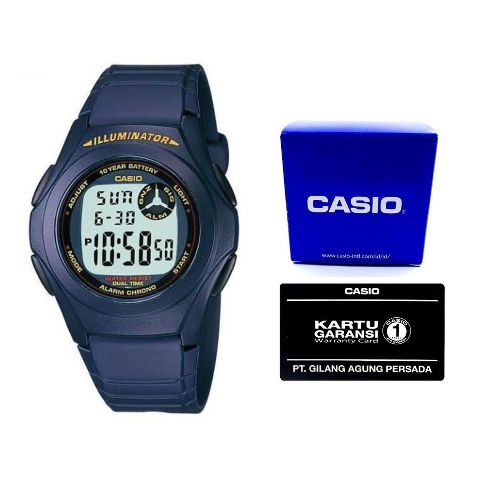 JAM TANGAN CASIO PRIA ORIGINAL F200W,1 ADF,2ADF,2BDF,9ADF GARANSI RESMI 1 TAHUN CASIO ORIGINAL