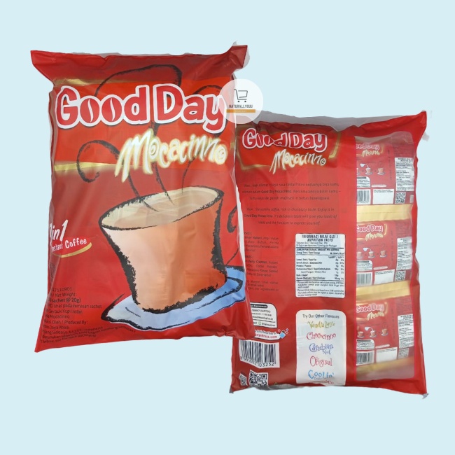 Good Day Mocacinno 1 PACK (50 Sachet) 5renteng / Goodday Merah