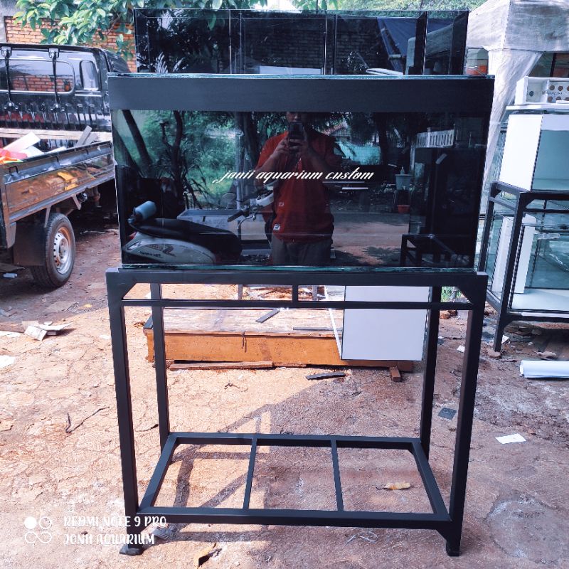 aquarium 100x50x50 10mm full stiker oracall black