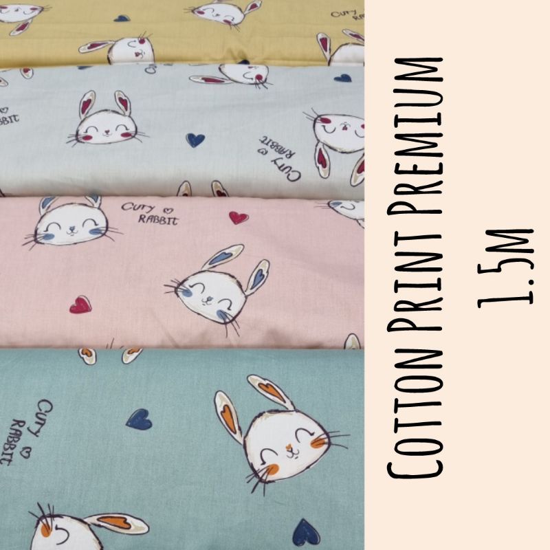 Kain Katun cotton Premium motif lucu