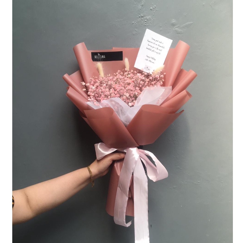 Buket bunga baby breath - Longlasting Flower untuk Mother's Day