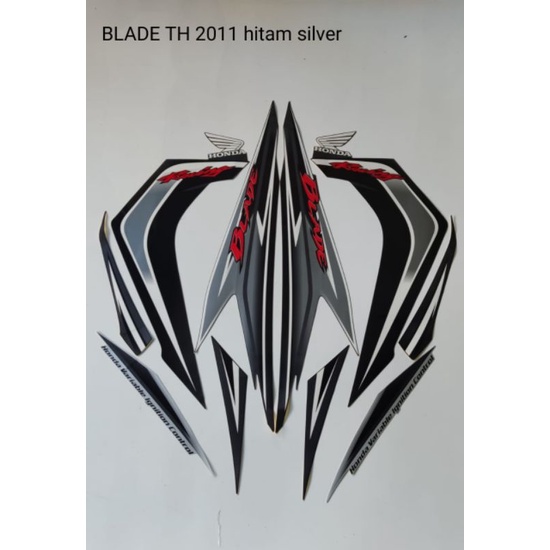 STRIPING BLADE 2011 HITAM SILVER