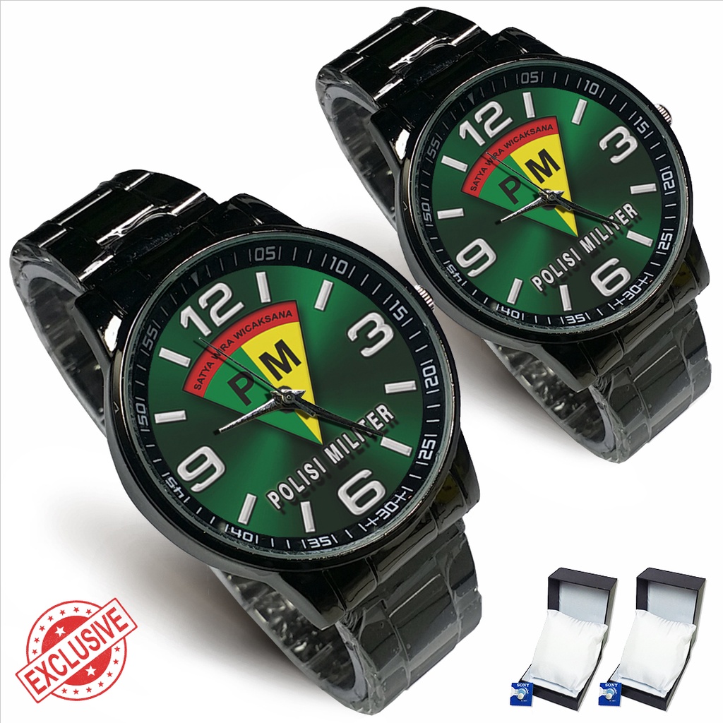 Jam Tangan Rantai Couple POLISI MILITER (Keren)