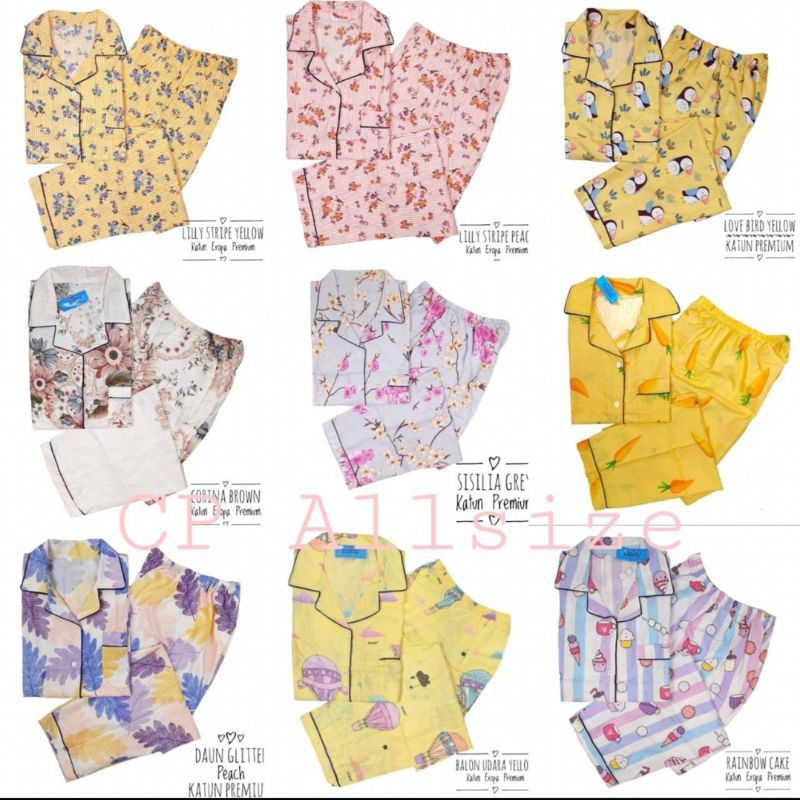 Piyama Dewasa CP Katun Eropa Premium