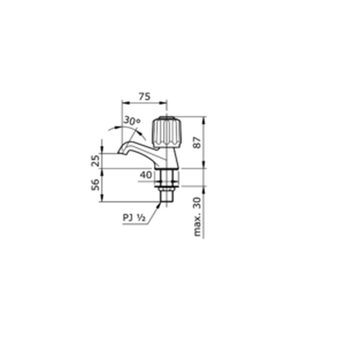 KRAN KERAN WASTAFEL TOTO T 205 MB T205MB