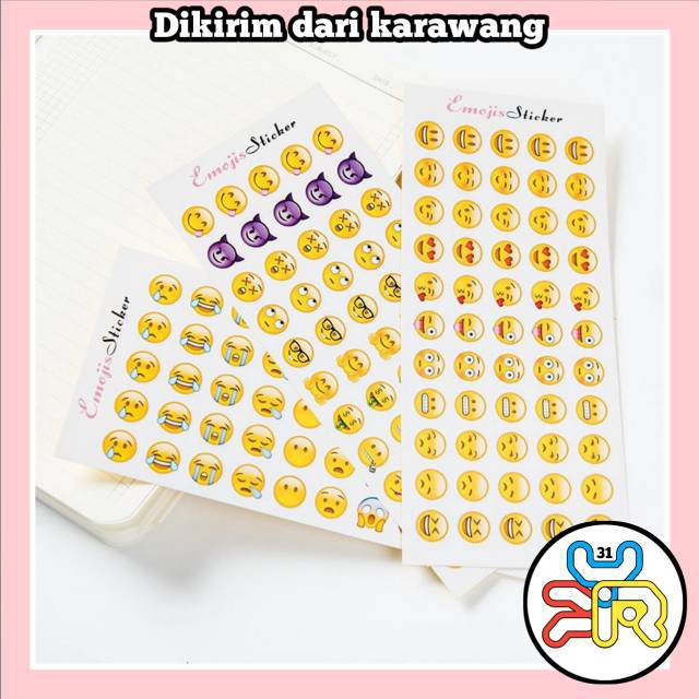 

Stiker Motif Emoji Bahan PVC untuk Dekorasi Scrapbook / Diary / Jurnal DIY