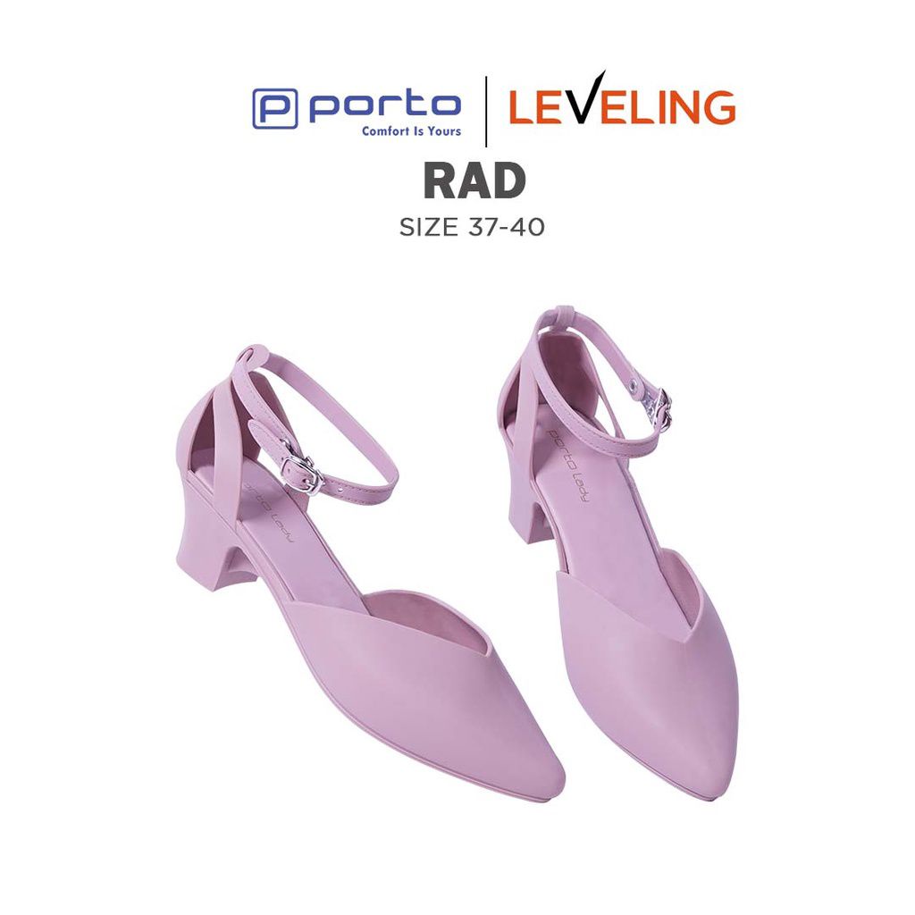 Sepatu Heels  Wedges Wanita Casual Tali Nyaman Formal Cantik Nyaman Awet New Arrival Terbaru Porto Lady RAD