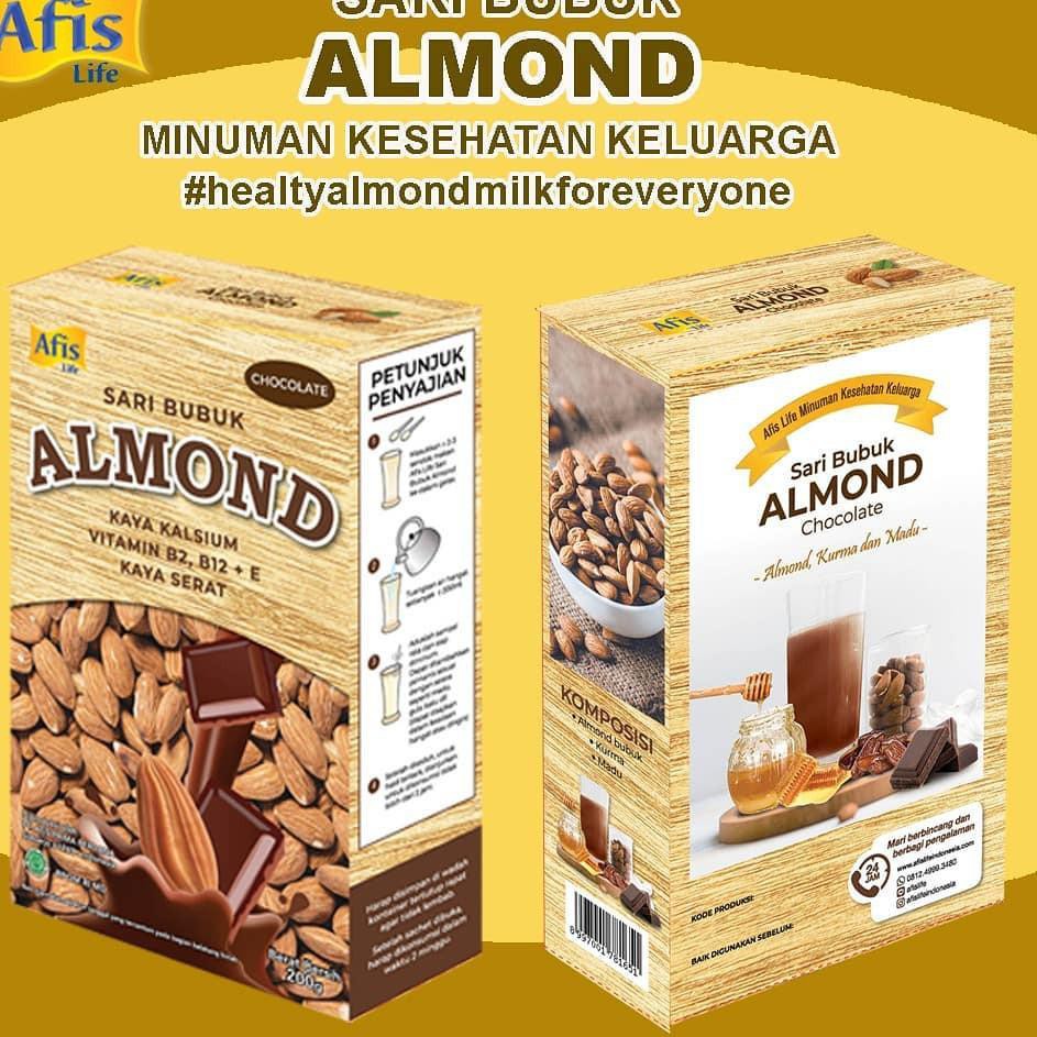 

[LAr!s] PROMO BUY 4 GET 1 SAMPLE Afis Susu Almond Sari Bubuk Almond Plus Madu Untuk Anak Dan Dewasa.