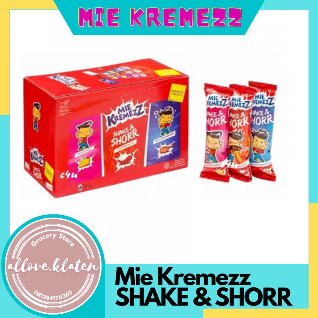 

Mie Kremezz Shorr Isi 24 Pcs ( Mix 3 Rasa )