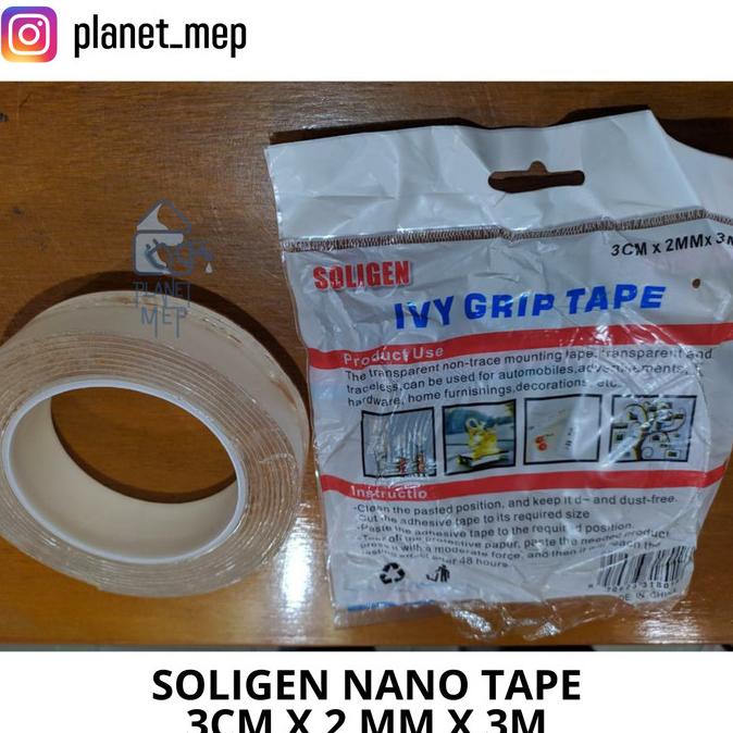 

(BISA COD) SOLIGEN NANO TAPE / DOUBLE TAPE BENING NANO MAGIC TRANSPARAN 3M TERLENGKAP Kode 450