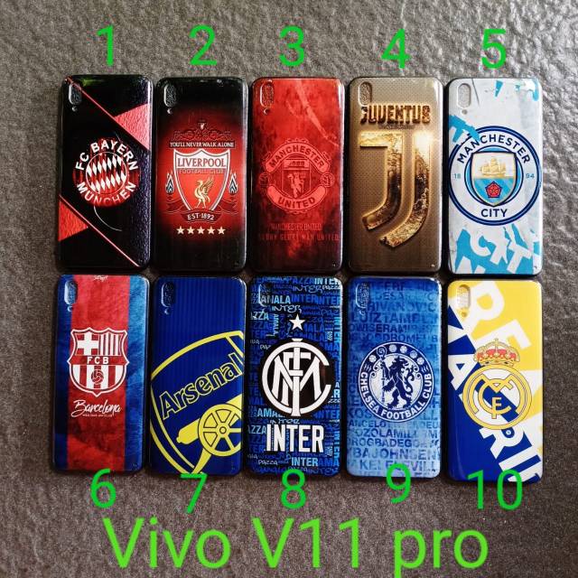 Case gambar Vivo V11 pro motif cowok bola soft softcase softshell silikon cover casing kesing housing