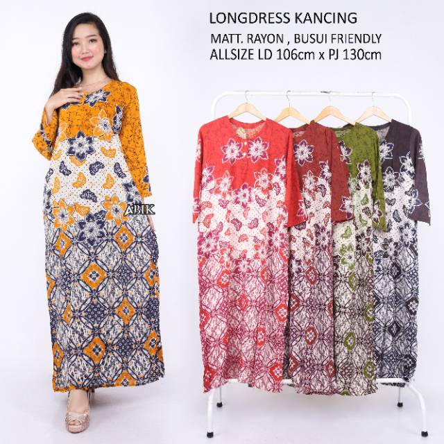 GROSIR  LONGDRES RAYON KACING / LONGDRES ADEM