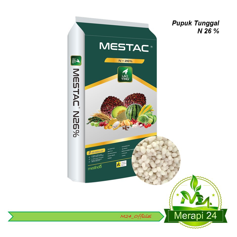 Pupuk Tunggal Penyubur Tanaman LAOYING MESTAC N26Persen Repack 1Kg