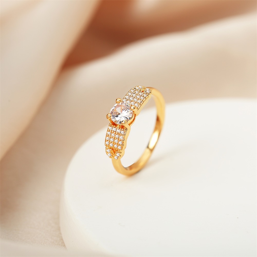 Y462 COD Cincin Wanita Permata Perhiasan Lapis Emas 18k Anti Karat Dan Luntur Aksesoris Wanita Cincin