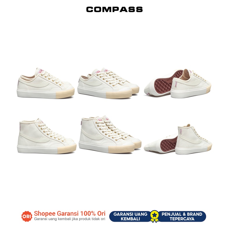 [ORIGINAL NEW] Sepatu Compass Gazelle Cream