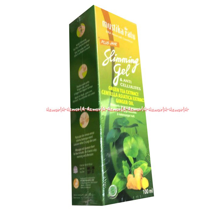 Mustika Ratu Slimming Gel Plus Jahe Green tea 100 mL Krim Pelangsing Slim Sliming