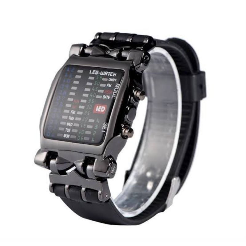 Jam Tangan Binary Led Jam Tangan Iron Jam Tangan Pria Jam Tangan Terlaris