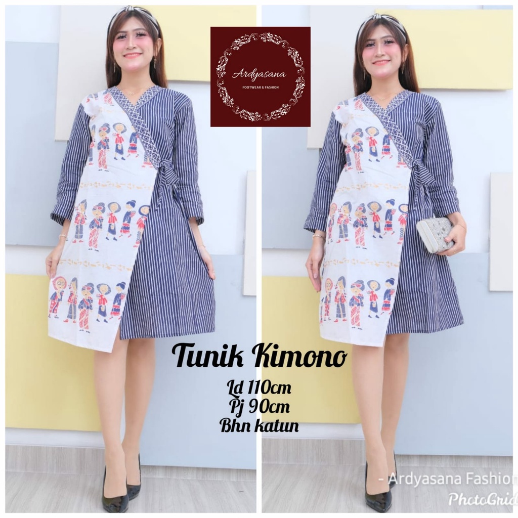 Tunik kimono ori batik solo