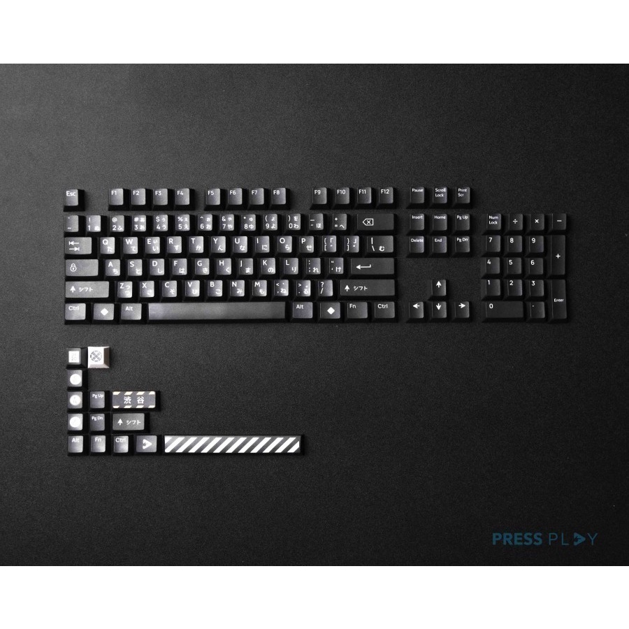 Press Play Shibuya Japanese Root PBT Keycaps 118 Set OEM Profile