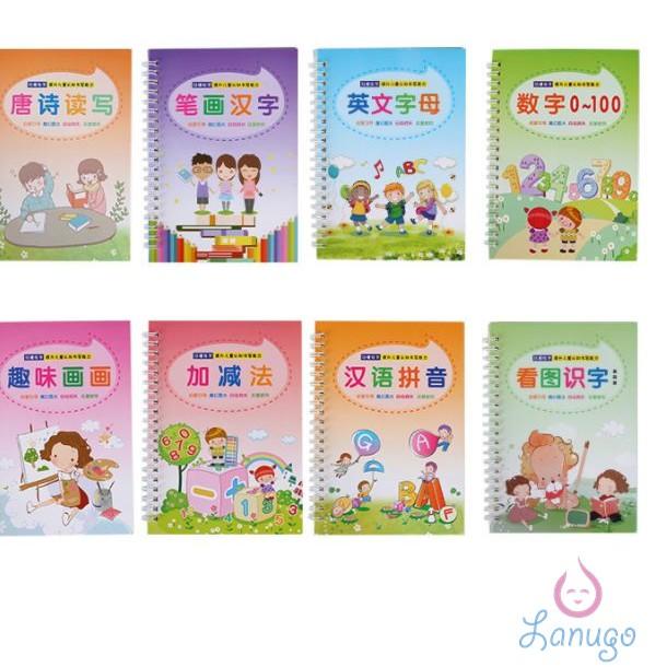

vlst Buku Belajar Menulis Huruf Dan Angka + Free Pen & Refill PAUD Anak TK / Preschool Nursery Activity Book / Workbook | Buku Belajar PAUD Pintar Menulis Ajaib / Buku Pintar Belajar Menulis Membaca Latihan PAUD Preschool Buku Mewarnai Magic Book / Pen Aj
