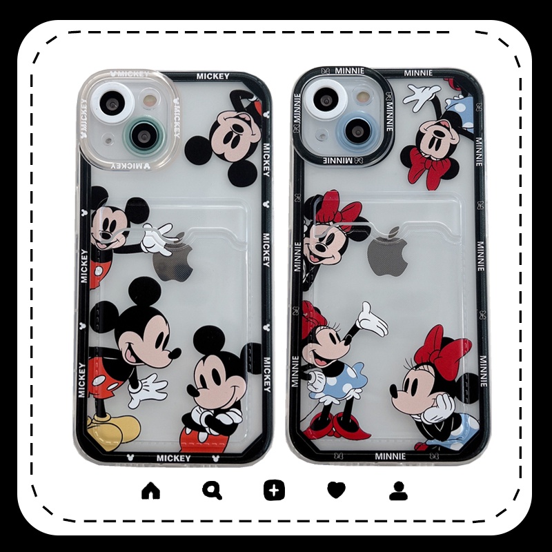 Casing iPhone 11 12 13 Pro MAX X XR XS MAX 7 8 Plus Motif Minnie Mouse