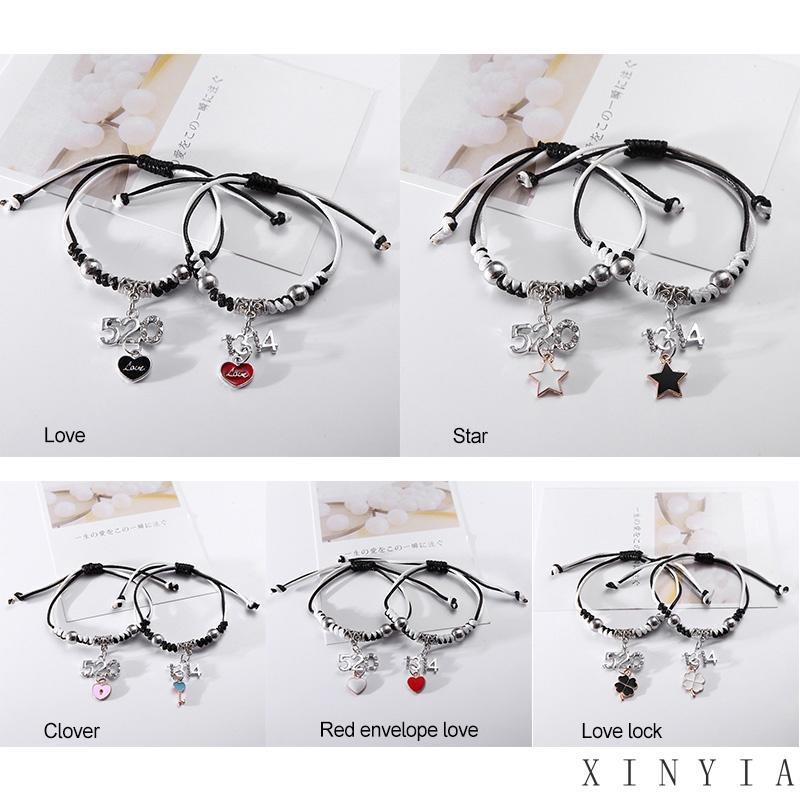 Xia.id Gelang Tangan / Kaki Wanita Desain Tulisan Best Friend Untuk Hadiah