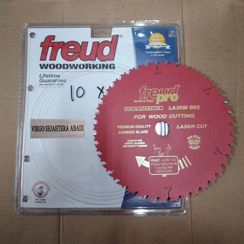 FREUD 10X40 PISAU GERGAJI CIRCULAR SAW BLADE 10" 10 inch × 40 T GIGI ITALY ITALIA