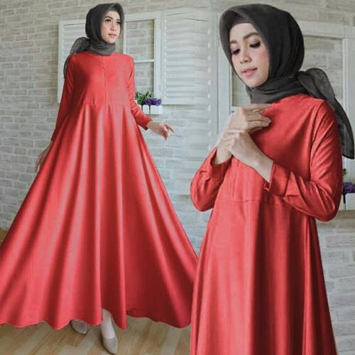 Baju Gamis Wanita Murah Sulis Set + Pashmina Dress Muslim Gamis syari