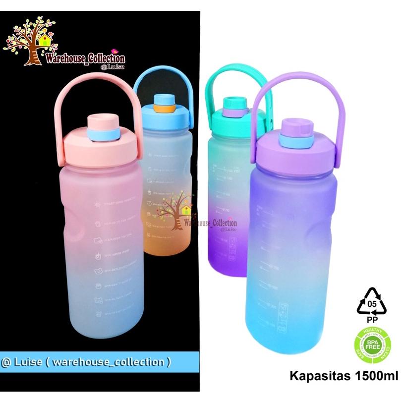 Botol Minum Pelangi 1,5 liter/ Botol Air Rainbow / Botol Minum VIRAL MOTIFASI 1,5 LITER (5151)