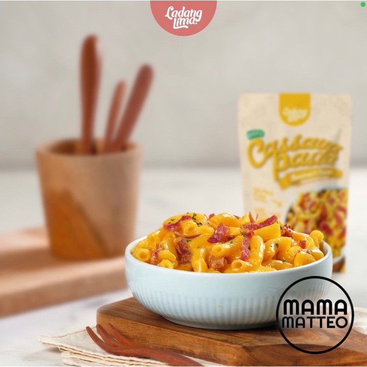 Ladang Lima Cassava Pasta Mac n Cheese 115gr / Bolognese 155gr / Fusili 100gr / BANDUNG