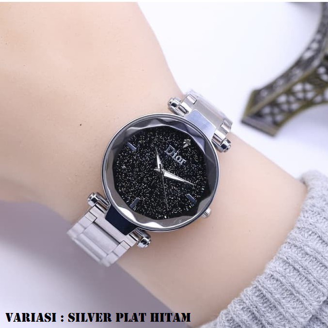 FygaleryMedan J154 Jam Tangan Rantai Wanita Jam Cewek Analog Stainless Murah-3