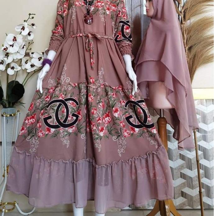 "NZD.14My22ј" GAMIS SET HIJAB MONALISA GG/BUSUI/REALPICT//