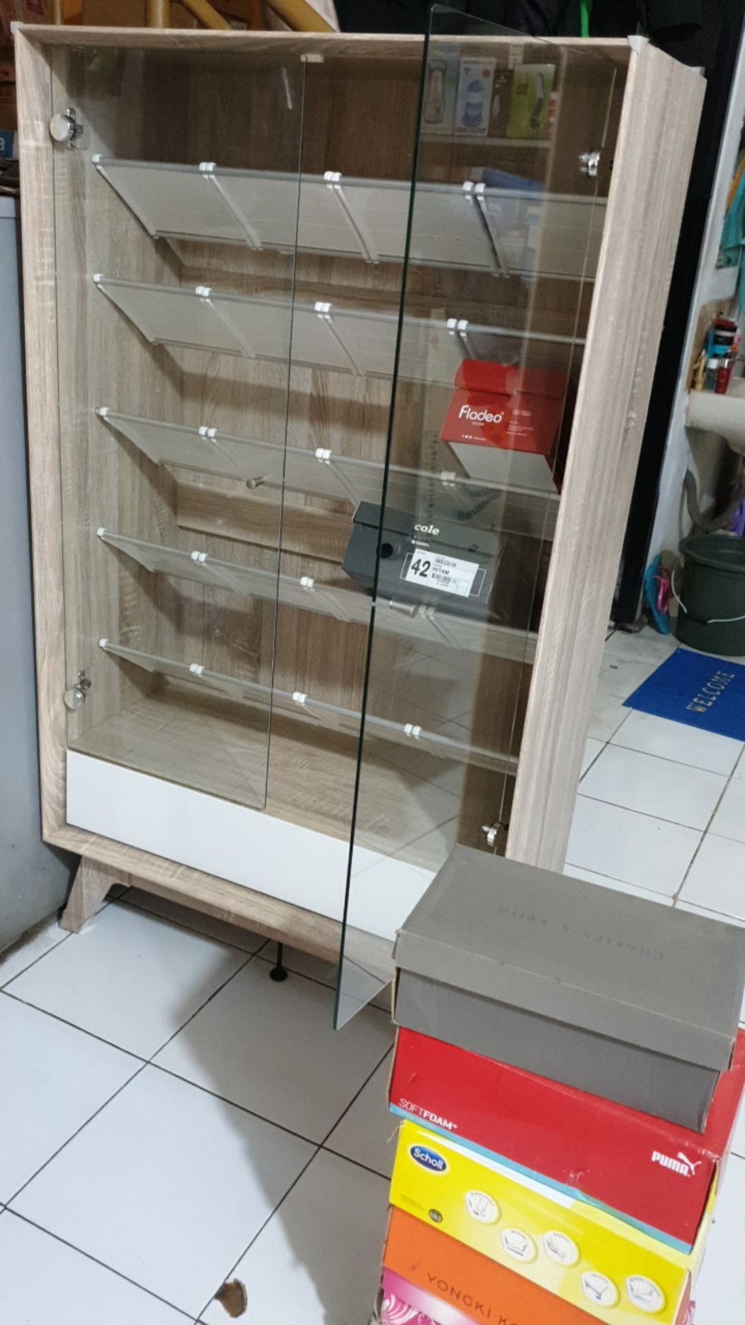 Sr 2218 Graver Agusto Rak Sepatu Lemari Sepatu Minimalis