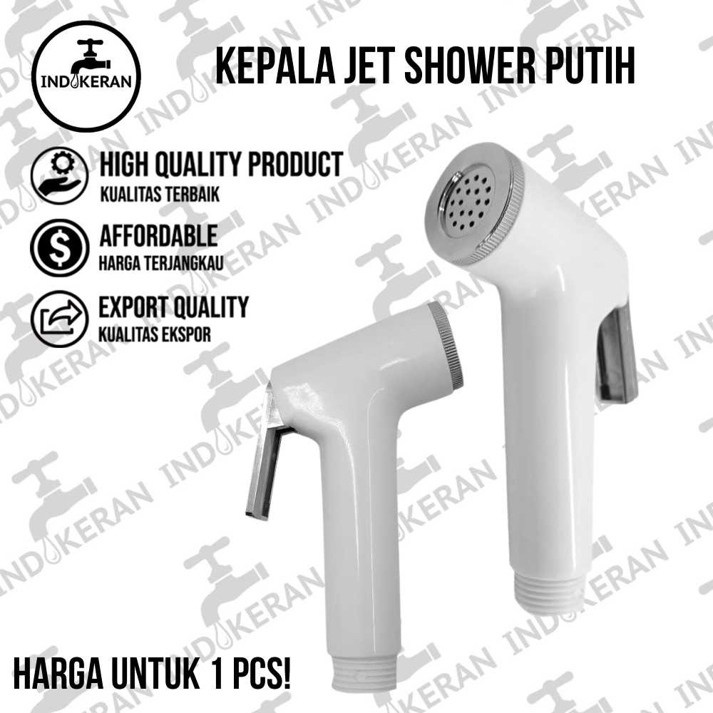 INDOKERAN - Kepala Jet Shower Putih - High Quality