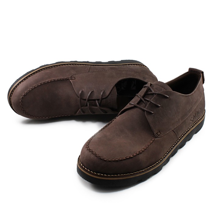 Sepatu Casual Pria Sepatu Sauqi Flux Brown Original Footwear