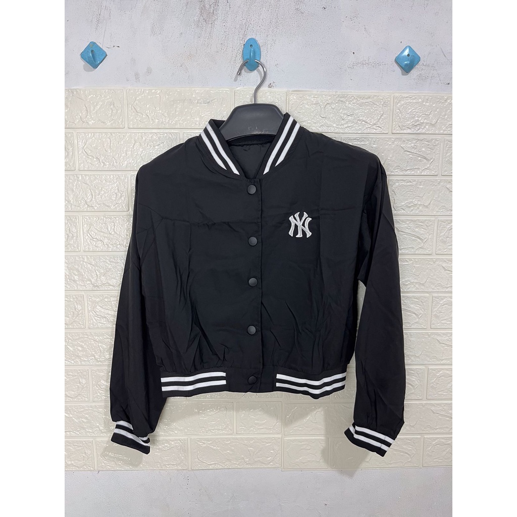 0812 Jaket IMPORT BOMBER NY Parasut jaket olahraga jogging wanita jaket lari sport sauna suit wanita jumbo