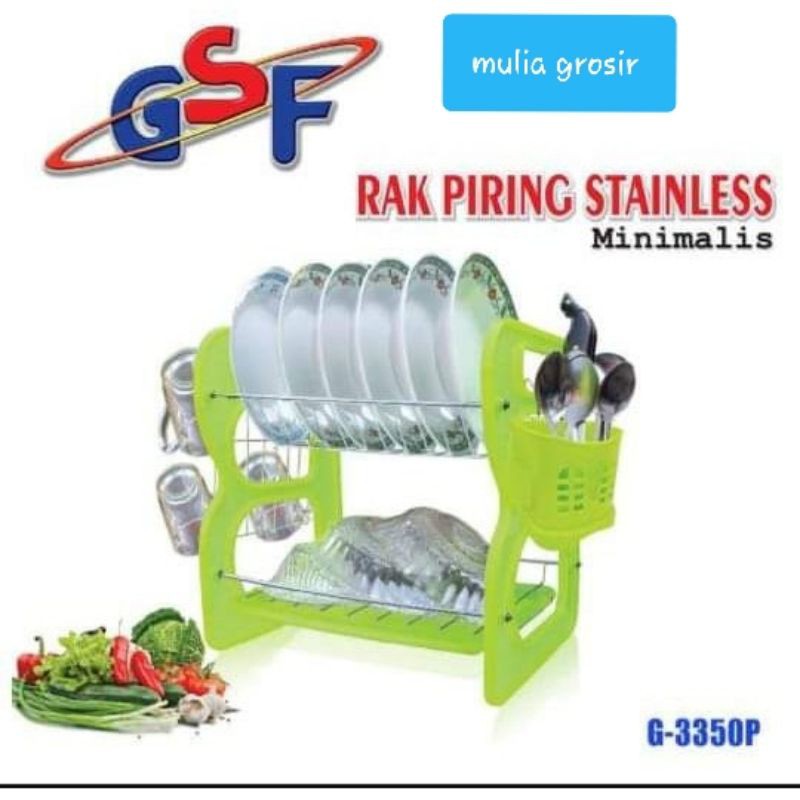 Rak Piring Stainless Gsf Susun 2