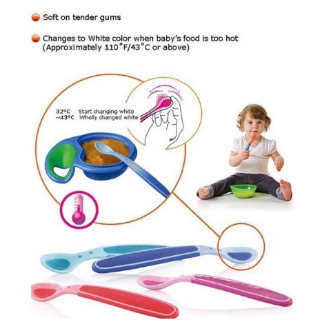 Nuby 3pk Hot Safe Spoon