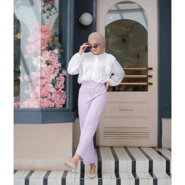 PAKAIAN WANITA - MILEA PANTS - CELANA WANITA - CELANA BAHAN - BAWAHAN WANITA