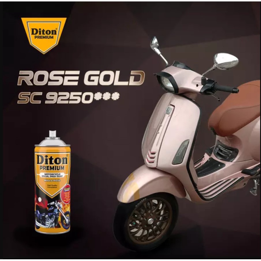 Pilox Diton Premium ROSE GOLD 9250 400ml Warna Rosegold Emas Mawar  Pink Trendi pilok pylox