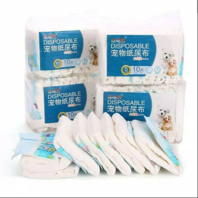 Diaper Anjing Kucing &quot;POLKADOT&quot; size XXS-XL ECERAN