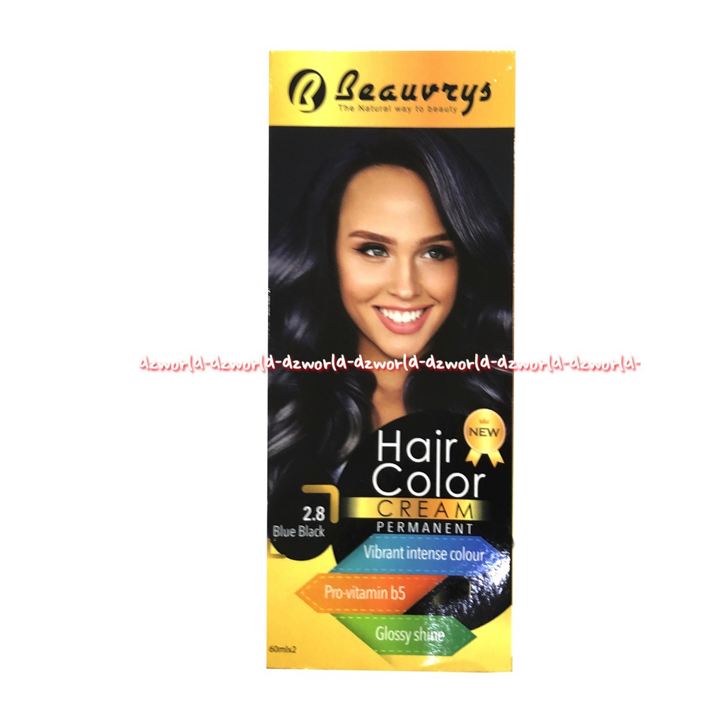 Beauvrys 2.8 Blue Black Chesnut 5.78 Spendid Purple Pewarna Rambut Hitam Chestnut Brown