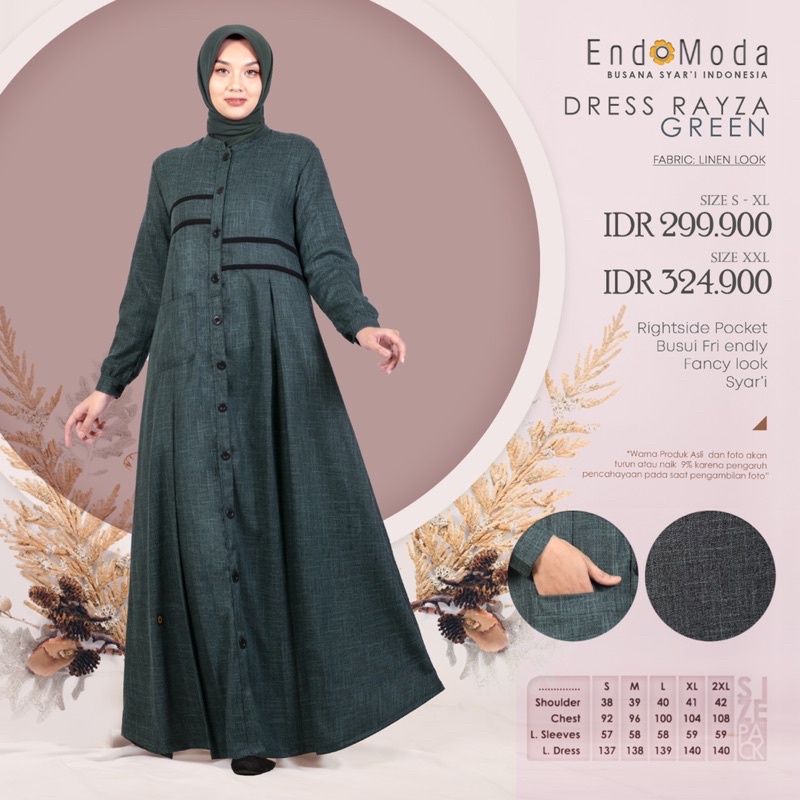 DRESS RAYZA || DISKON GAMIS ENDOMODA TERBARU