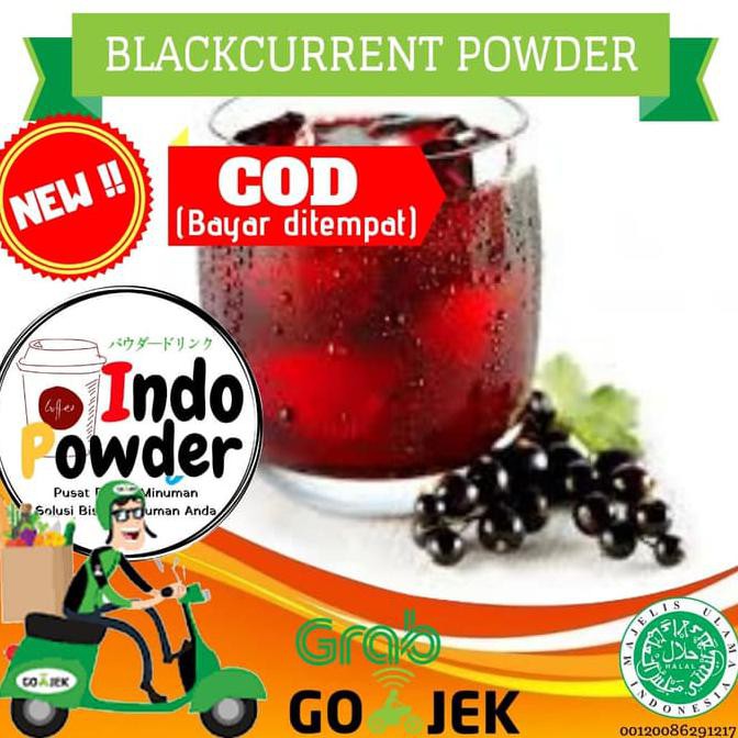 

'' TERBARU'' BLACKCURRANT POWDER 1KG / BUBUK MINUMAN RASA BLACK CURRANT 1KG ''TERMURAH''