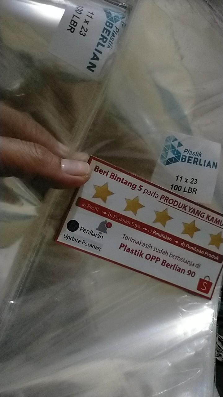 Plastik Opp 11 X 23 Cm 20 Mic / Plastik Aksesoris